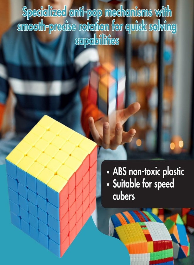 aCADZO 5X5 High Speed Cube for Kids & Adults | Puzzle Games Smooth Puzzles Set with Gift - Image 2